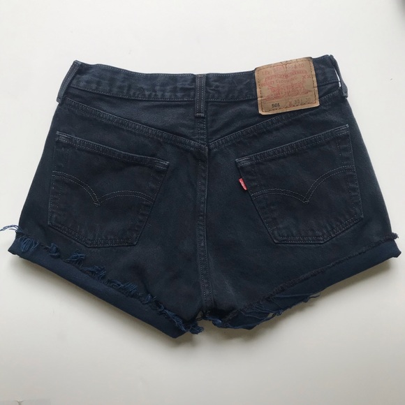 Levi's Pants - Custom Levi Black Button Distressed Jean Denim